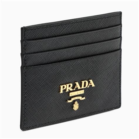 porta carte di credito prada uomo|Portacarte in Saffiano Nero .